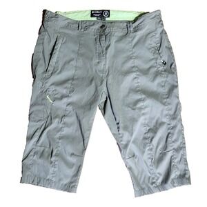 Killtec Pants Womens Size 16 Green Crop Zipper Pocket Cargo Outdoor Hiking